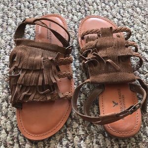 Fringe sandals